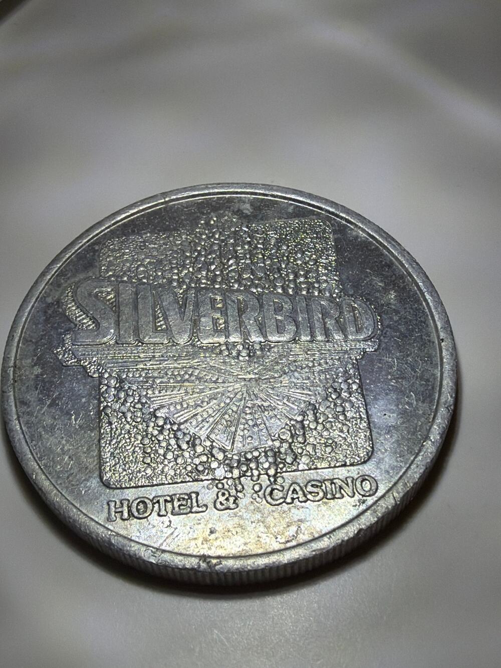 Vtg Silverbird Hotel Casino Las Vegas Free Play Slot Token Coin Silver Bird NV